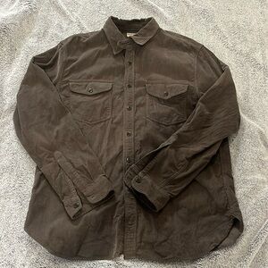 J. Crew Corduroy Long Sleeve Button-Up Shirt - Large